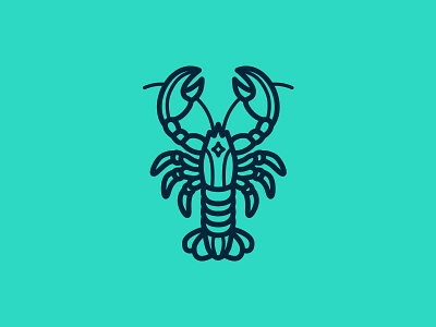 Lobster behance branding icon lobster logo restaurant sea seafood shell