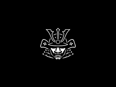 Samurai behance branding deadset design graphic design head japan logo negative samurai tattoo vector