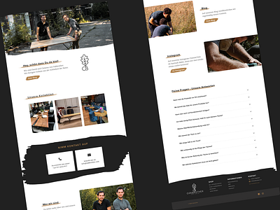 Home Page Design - Oakbrother design german homepage oak web website wood