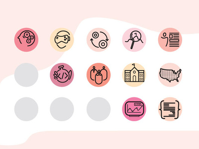 Icons adobe design icons icons set illustrator logo pastel ui vector