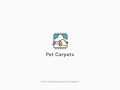 Pet Carpet Logo Design app branding design flat flat design flat logo graphic design illustration logo logo design minimal logo pet logo text logo ui vector vector graphics