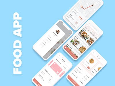 Online Food Order App app cart dashboard dashboard ui food food app illustration side navigation track order ui ux white theme