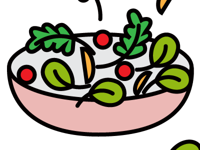 Salad illustration salad vector