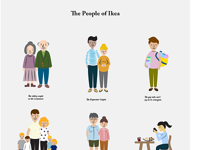 The people of Ikea ikea illustration people