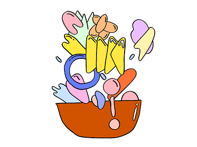 Dessert bowl dessert illustration