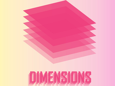 Dimensions design illustration illustrator instagram pink