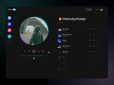 Audio player design and animation
