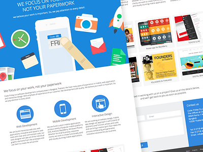 Code Friday Website clean design flat interface ui user interface ux web web design