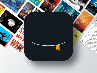 The Reader mobile app icon app application design icon minimal mobile mobile app mobile app icon