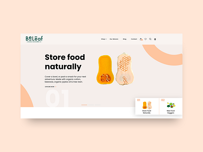 Organic Website Creative Header