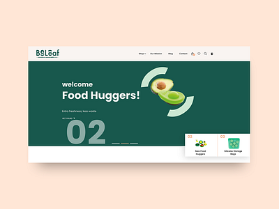 eCommerce Creative Header for a Sustainable Store design ecommerce ecommerce design ecommerce shop health minimal organic sustainability typography ui web desgin