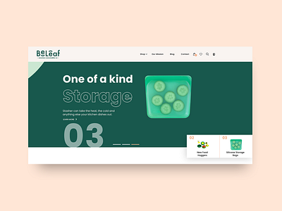 Creative Website Header for eCommerce design ecommerce ecommerce design ecommerce shop health minimal organic sustainability ux web web design