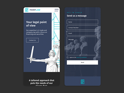 Law Firm Mobile Website art deco branding contact form design law firm law firm logo lawyer logo mobile mobile design mobile first mobile friendly mobile home modern logo ui user inteface web design