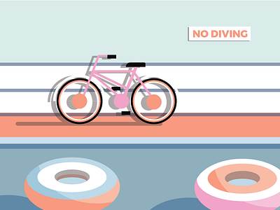 No Diving conceptual design design digital art editorial design illustration