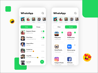 WhatsApp redesign app chat group mobile mobile app mobile app design mobileapp redesign whats whatsapp