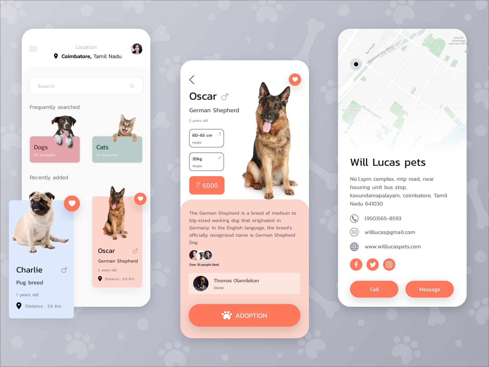 Pet Addoption Rebound By Manoj Krishnamoorthy On Dribbble