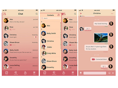Chat APP app design ui