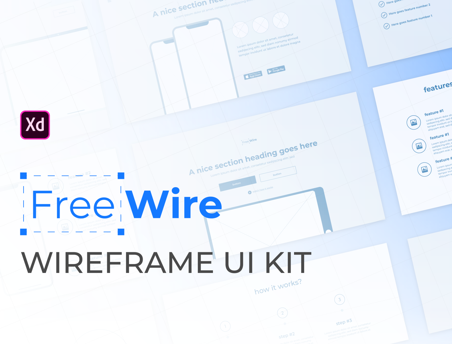 adobe xd wireframe templates free