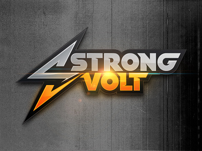 Strong Volt Logo bolt electronics illustrator logo photoshop