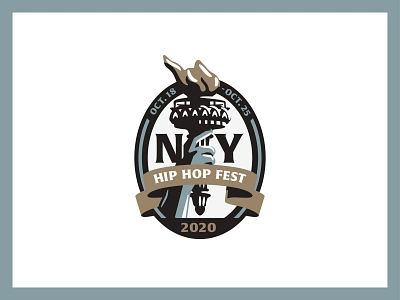 NYHHF badge branding icon statue of liberty