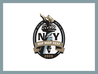 NYHHF badge branding icon statue of liberty