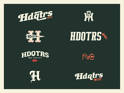 HdqtrsNYC Capsule icon logotype logotypes typography vintage