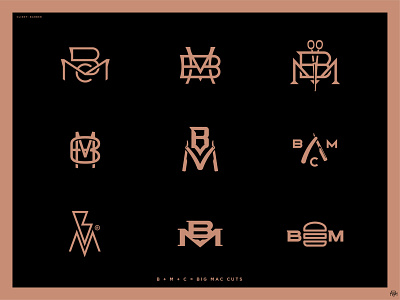 BMC Logo set badge badge logo branding icon iconography logotype