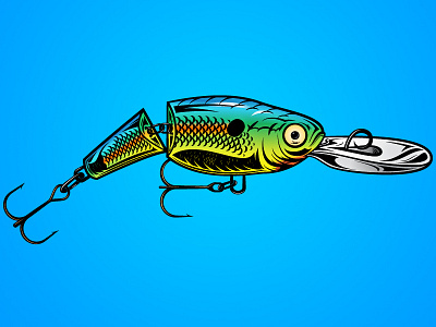 Flow Fish Lure fish hooks illustration lure