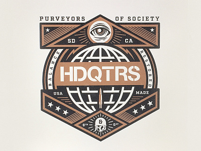 HDQTRS Eye design eye graphic stars tee world
