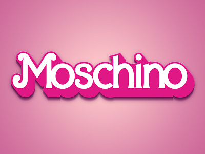Moschino barbie collab flip logo
