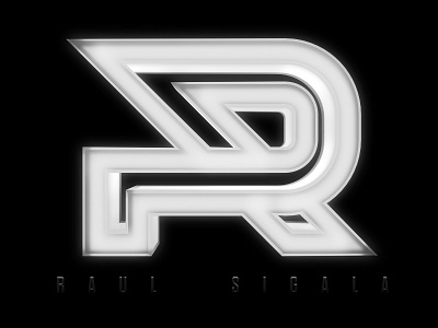 R Logo 3d cinema logo practice r