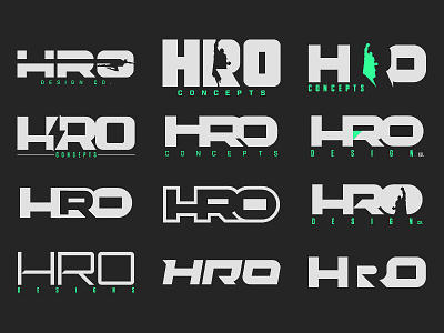 HRO Design concept design exploation hero logo logotype modern power strength superhero
