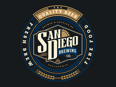 SDBC Graphic badge beer graphic