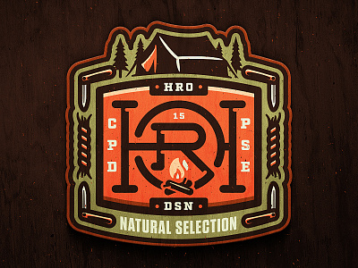 Natural Selection adventure bade camp fire monogram tent