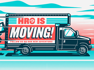 HRO Move illustration moving truck van vector