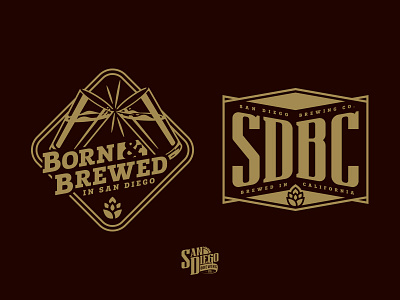 SDBC Graphics beer brewing brewskis cold one graphics hops tees