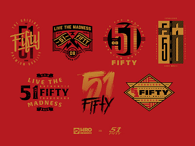 51Fifty Graphics badges graphics lockup tees type typography