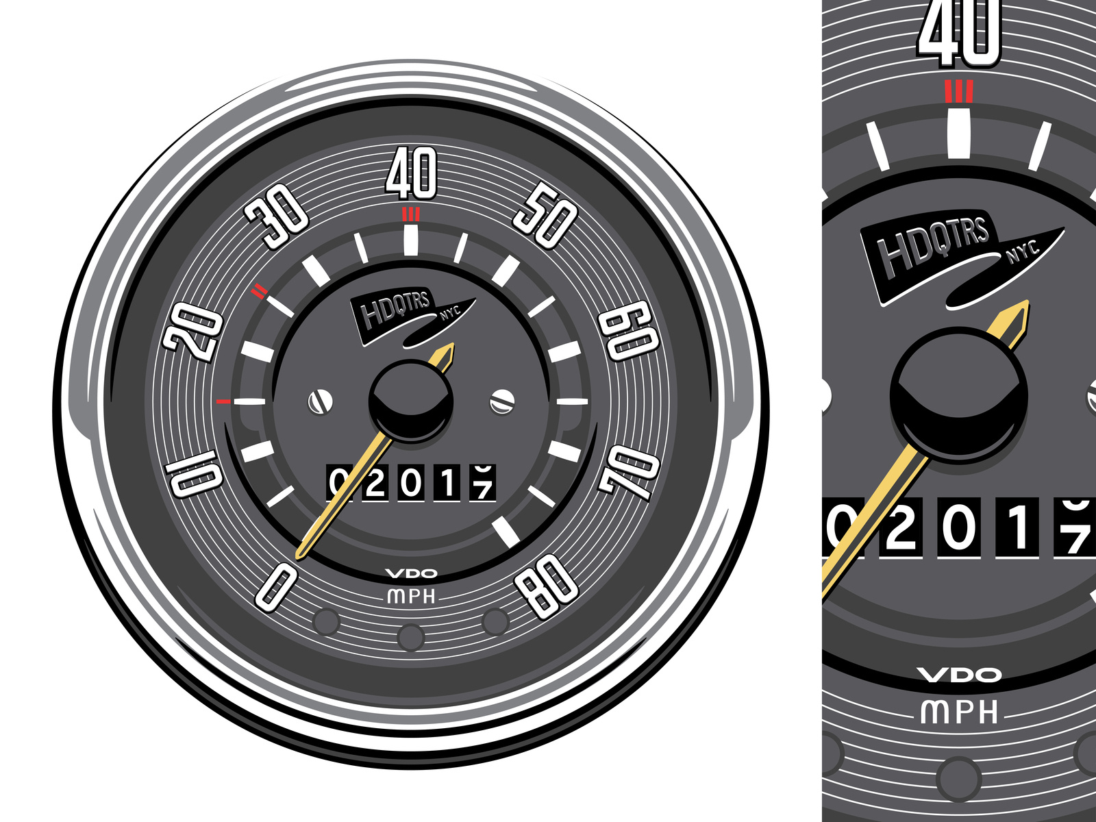 1960's VW Bus Speedometer by raul sigala on Dribbble