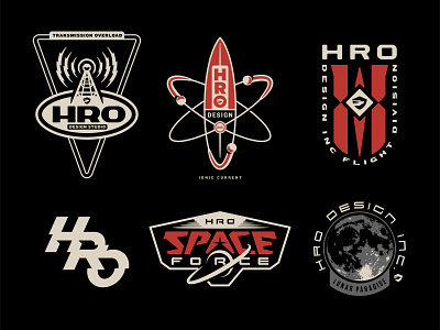 Hro Stuff 02 badge design graphic logo logotype space