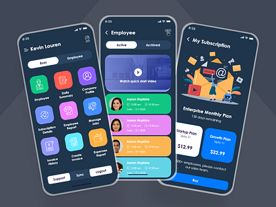 Time Tracking App 3d app branding design figma graphic design illustration logo mobile app mobile app design photoshop time tracking app tracking app ui xd