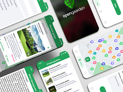Maps and Navigation - Garden Locating App branding design figma garden graphic design logo mobile app mobile app design photoshop ui uiux ux