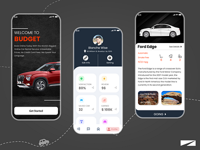 Car Rental App 3d branding car car rental concept design figma graphic design logo minimalistic mobile mobile app mobile app design taxi app ui uiux ux xd