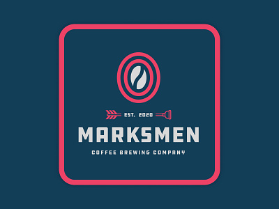 Marksmen Coffee Brewing Company beans brew brewing bullseye coffee coffee bean coffee cup coffee logo coffee shop java mark roaster target