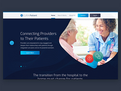 CURA Patient Website Design brand branding clean design health healthcare idenity ui ux web website