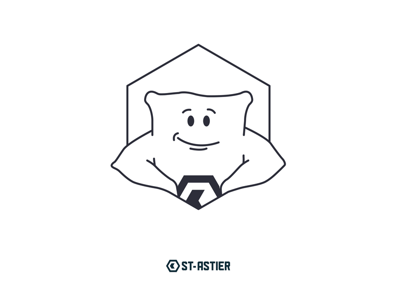 ST-ASTIER - Branding branding cement construction identity logo mascot rebranding redesign symbol