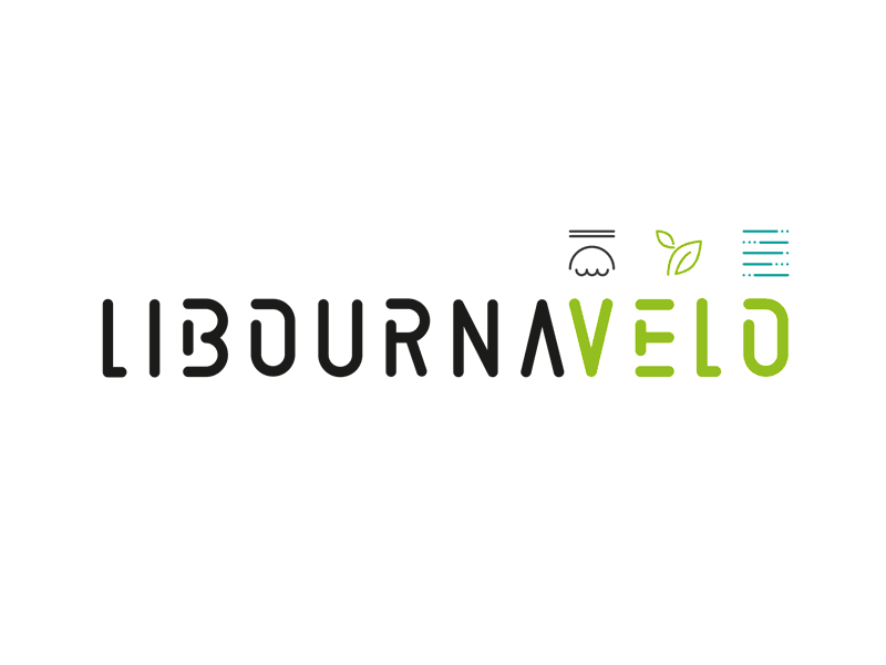 LIBOURNAVELO - Branding bicycle bike branding custom graphism identity logo pictograms typography