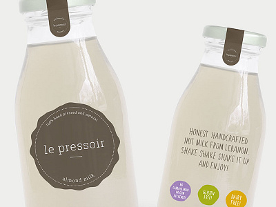 Almond Milk Packaging Design almond bottle design milk packaging