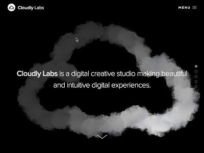 Cloud Animation - Cloudly Labs 3d animation animation design art direction cloud flash homepage homepage design interactive storm svg svg animation thunder user experience design user interface design website animation