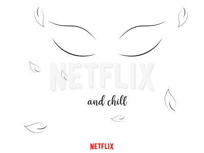 Netflix and chill artwork breath calm chill creative creative design illustration netflix netflix and chill relax tv tv show watch