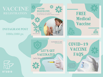 Vaccine Instagram Post covid design medical medicine registration vaccine